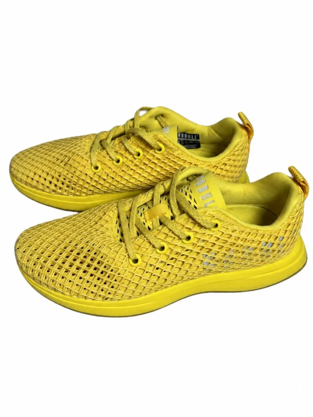 NOBULL Diamond Knit Trainer Yellow CrossFit Gym Shoes Mens 6.5 Womens 8